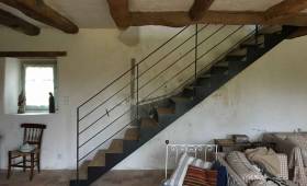 Escalier avec style d'atelier 