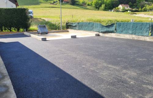 Construction d’un garage double à Vinay parking