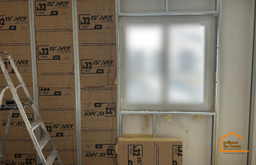 Pose d'isolation en cours