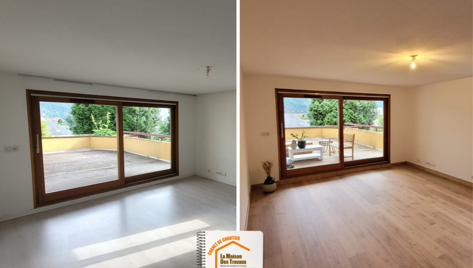 La Maison des Travaux Albertville, La Maison des Travaux Moûtiers, rénovation complète appartement, solutions rénovation sur mesure, modernisation logement Savoie