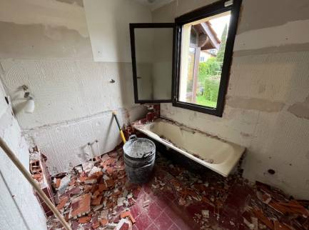 Avant et après salle de bain Saint-Genis-Les-Ollières