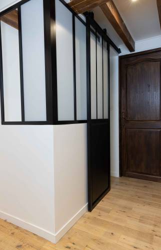 Cloison verrière salle de bain Fontainebleau