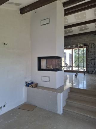 Installation de cheminée design à foyer fermé - Ambérieu-en-Bugey 01500