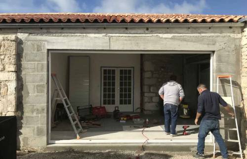 Ouverture dans la maison