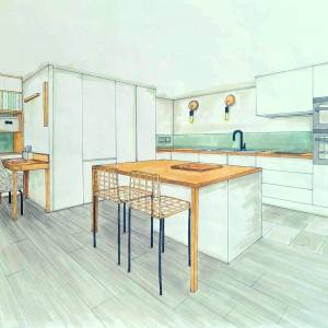 Pièce de vie fonctionnelle et lumineuse à Strasbourg – Camille Truttmann