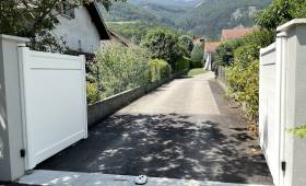 après travaux, nouveau portail
