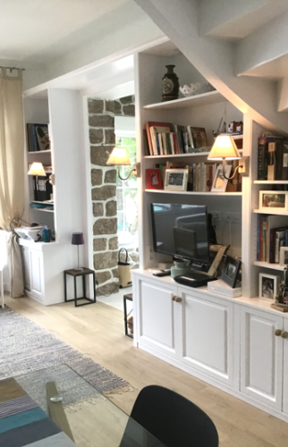 Bibliothèque réalisée sur mesure