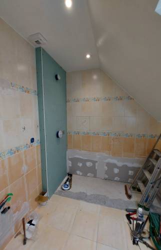 Travaux préparatoires douche
