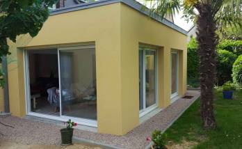 extension de maison à toit plat Le Faou (29)