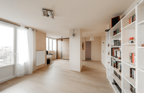 Travaux de peinture dans un appartement à Tours