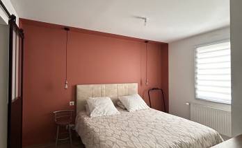 chambre après chambre parentale rénovée avec dressing sur mesure