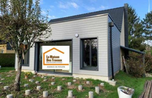 Extension Ossature Bois La Maison des Travaux Rouen 