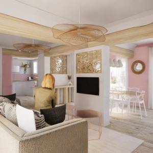 Intérieur modernisé d'une maison ancienne dans l'Aude - Fabienne Tricoire