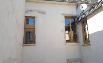 Remplacement de fenêtre bois en menuiseries PVC plaxé bois à Aubagne (13400)