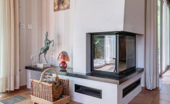 Nouvelle cheminée à foyer fermé pour notre client d'Arvillard