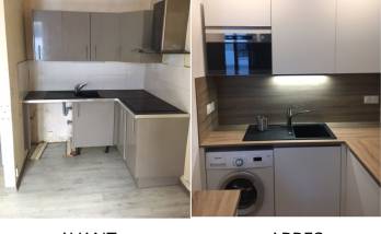 Travaux de rénovation de cuisine dans un appartement à Nantes 44000