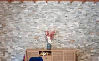 APRÈS - rénovation - Pose d'un parement de mur Arbois