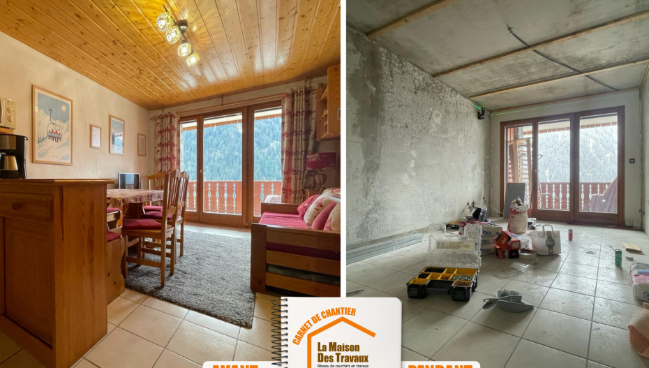 Studio rénové confort, Économie d'énergie studio, Aménagement optimal studio, Design intérieur studio, Studio fonctionnel rénové, Matériaux de qualité rénovation,