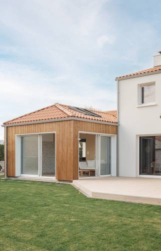 Double extension de maison aux Sorinières (44840)- extérieur