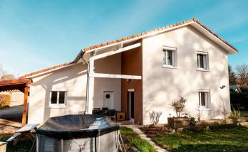 Marcy l'étoile : Ravalement de façade d'une villa située dans l'ouest de Lyon