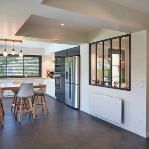 Nouvelle cuisine contemporaine dans l’extension – projet Anne Rose BOUYER