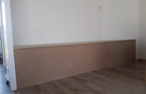 Vue de la banquette finie
