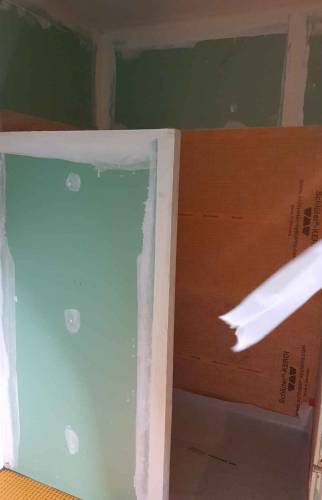 Cloison partielle travaux rénovation salle d'eau AMiens