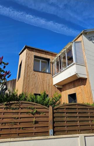 ITE avec façade en bois