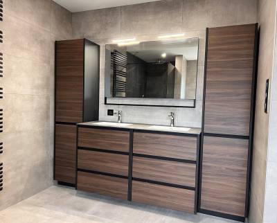  Rénovation de salle de bain avec mobilier sur mesure - Saint-Paul-en-Varax 01