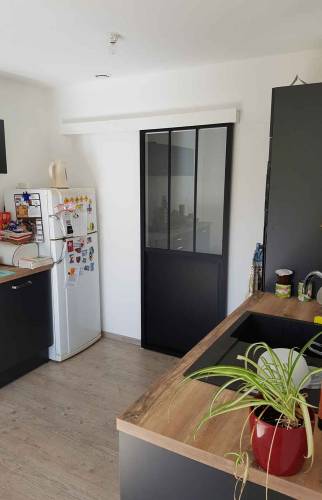 Porte verrière : esprit graphique à Amiens