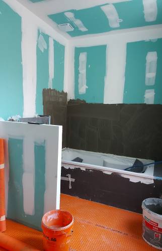 Travaux en cours salle de bain