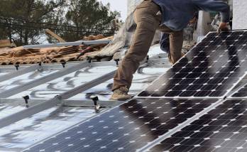 Installation de panneaux solaires