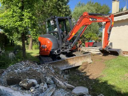  Travaux de démolition d'une ancienne terrasse - Montauban 82000