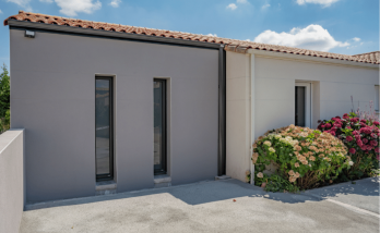 Vue extérieur extension maison