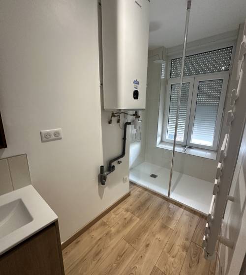 Salle de bain après