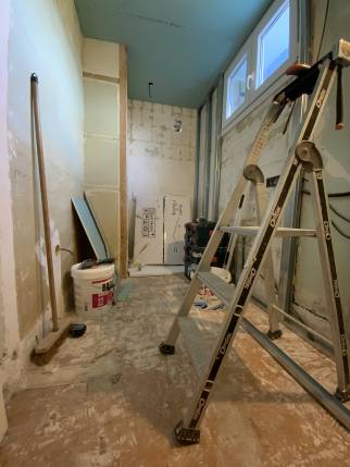 Pendant la rénovation