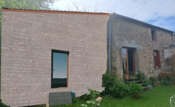 PROCHAINEMENT - Rénovation de maison en pierres à Vertou (44120) - vue 3D côté intérieur