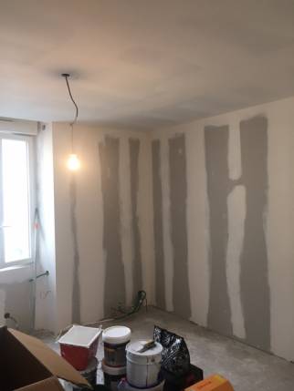 Travaux de plâtrerie dans un appartement en rénovation à Nantes 44