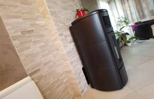 Intégration du poêle à pellets - Auxerre (89).