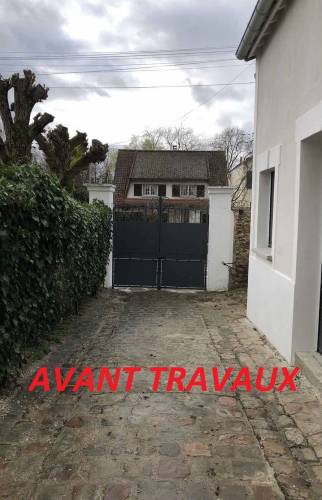 Allée de parking avant travaux (Yerres 91330)