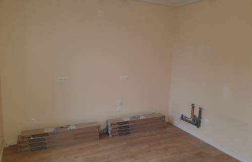 Travaux en cours installation cuisine équipée