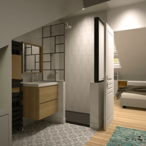 chambre dressing - Joel Telcide - La Maison Des Architectes