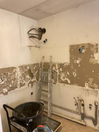 Travaux de l'appartement en cours