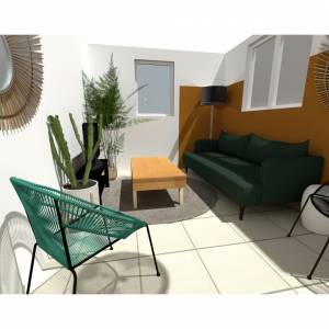 Rénovation d'appartement style tropical - Glawdys Edinval - La Maison Des Architectes