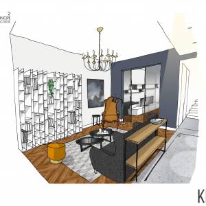 amenagement-salon-salle-tv-a-nice - Nikita Coston - La Maison Des Architectes