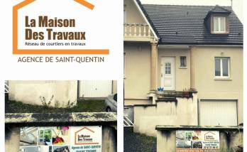 La façade de la maison avec sa nouvelle porte 