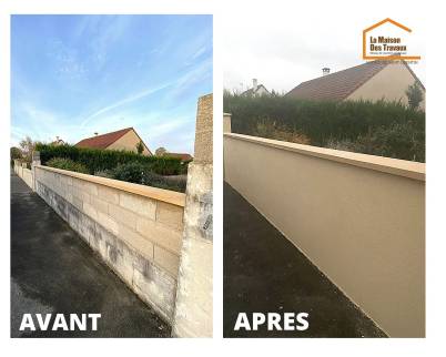 Construction de muret en parpaing