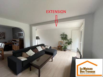 Salon après extension (Yerres 91330)