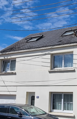 Création d'une lucarne au sud de Nantes - maison avant le début du projet