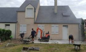 Démolition de la terrasse